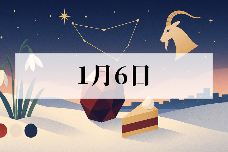 1月6日ってなんの日？歴史・記念日・有名人の誕生日まとめ