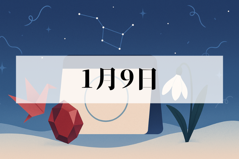 1月9日は何の日？語呂合わせ・由来・誕生花・星座・記念日まとめ